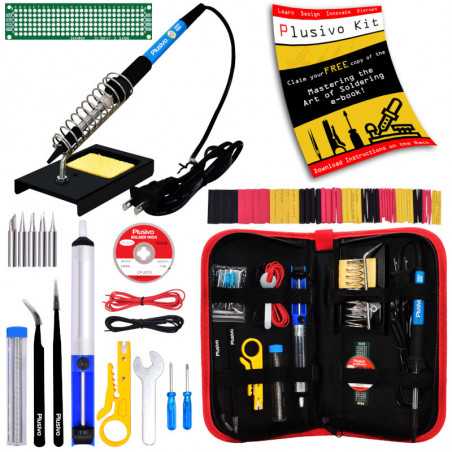 Plusivo Soldering Kit For Electronics (220-230 V, Plug Type A)