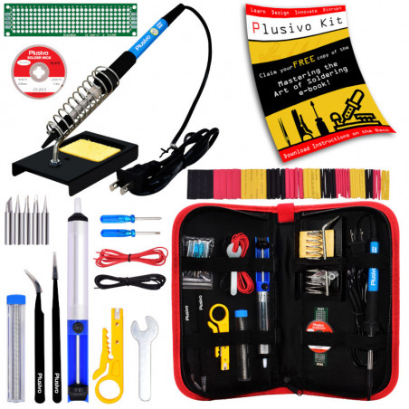 Plusivo Soldering Kit For Electronics (220-230 V, Plug Type A)