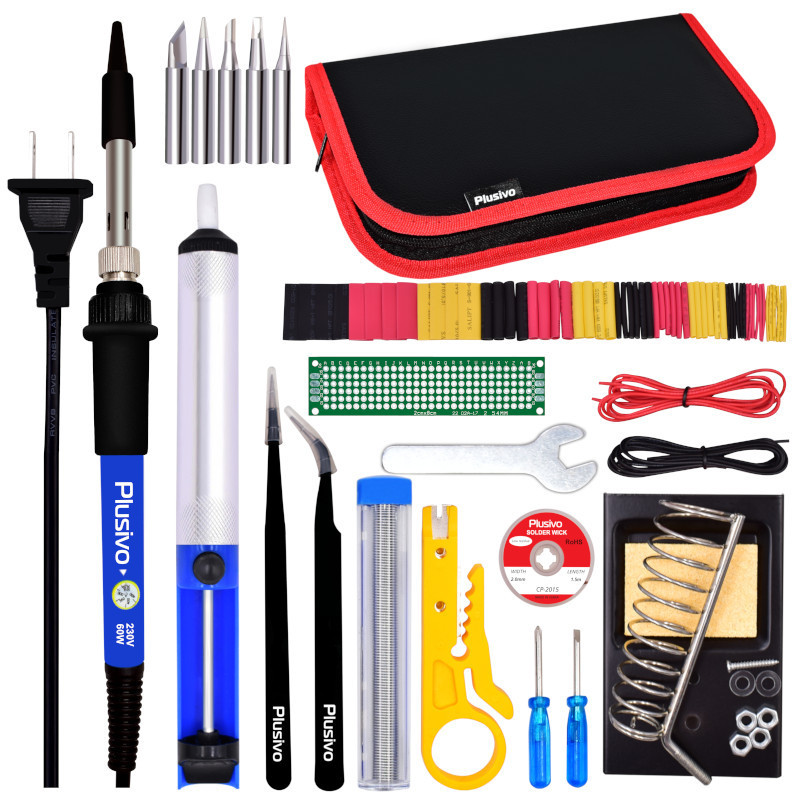 Plusivo Soldering Kit For Electronics (220230 V, Plug Type A)
