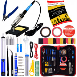 Plusivo Soldering Kit with Diagonal Wire Cutter (220-230 V, Type A Plug)