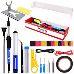 Plusivo Basic Soldering Kit for Electronics (220-230 V, Plug Type A)