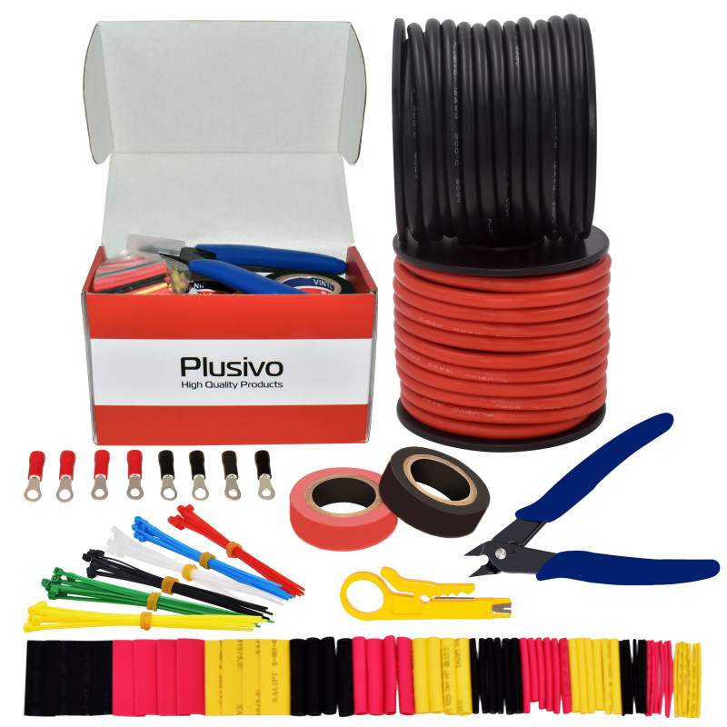 Remington Industries 28 AWG Stranded Hook-Up Wire Kit – 25 Ft Each, PTFE Insulation, 600V