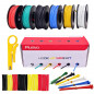22 AWG Hook up Wire Kit - 600V Tinned Stranded Silicone Wire of 6 Different Colors x 23 ft each 22 AWG Hook up Wire Kit - 600V Tinned Stranded Silicone Wire of 6 Different Colors x 23 ft each