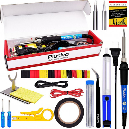 Plusivo Basic Soldering Kit for Electronics (120 V, Plug Type: US)