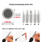 Plusivo Soldering Kit with Diagonal Wire Cutter V3 (120 V, US Plug)