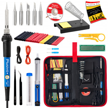 Plusivo Soldering Kit For Electronics V1 (120 V, Plug Type: US)
