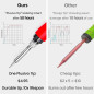 Digital Soldering Iron Kit, LED Clear Display Soldering Iron 60W, Solder Wire, Solder Paste, Mini Stand Digital Soldering Iron Kit, LED Clear Display Soldering Iron 60W, Solder Wire, Solder Paste, Mini Stand