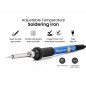 Soldering Iron Kit Electronics, Adjustable Temperature Soldering Iron 60W, Solder Wire, Solder Paste, Mini Stand Soldering Iron Kit Electronics, Adjustable Temperature Soldering Iron 60W, Solder Wire, Solder Paste, Mini Stand