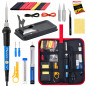 Plusivo Soldering Iron Kit V6 - 60 W Soldering Iron with Solder Holder, 2 pcs Soldering Tips 110 V