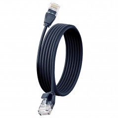 Cat 6A Ethernet Cable U/UTP 20 ft AWG 34 - Ultra Slim Flexible 10Gbps LAN Cable for Home, Office, Gaming, Black