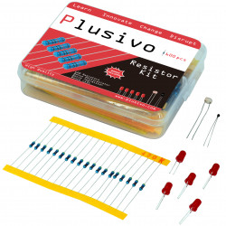 Plusivo Resistor Assortment Kit - 10 Ω to 1 MΩ (600pcs)