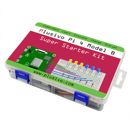 Plusivo Pi 4 Super Starter Kit with Raspberry Pi 4 with 2 GB of RAM and 32 GB sd card with NOOBs