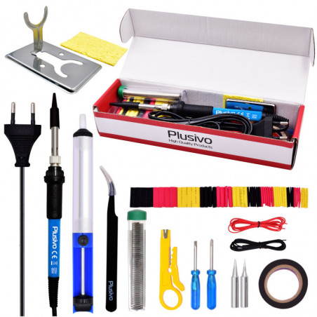 Plusivo Basic Soldering Kit for Electronics (230 V, Plug Type: EU)