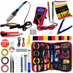 Plusivo Soldering Iron Kit with Digital Multimeter (230 V, Plug Type: UK)