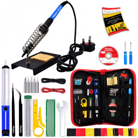 Plusivo Soldering Kit For Electronics (230 V, Plug Type: UK)