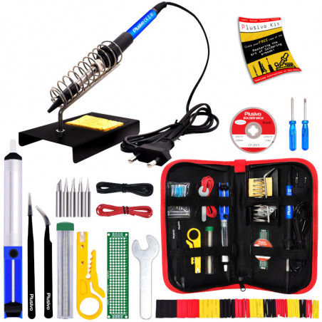 Plusivo Soldering Kit For Electronics (230 V, Plug Type: EU)