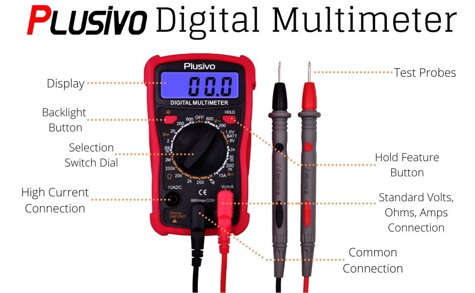 Plusivo Digital DM101 Multimeter Kit