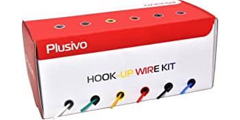 Plusivo 24AWG Hook up Wire Kit - 600V Tinned Stranded Silicone