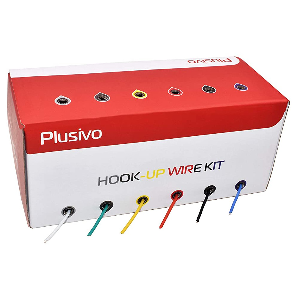 Plusivo Hookup Wire Kit (6 colors, 11 m (36 FT) each, AWG 24