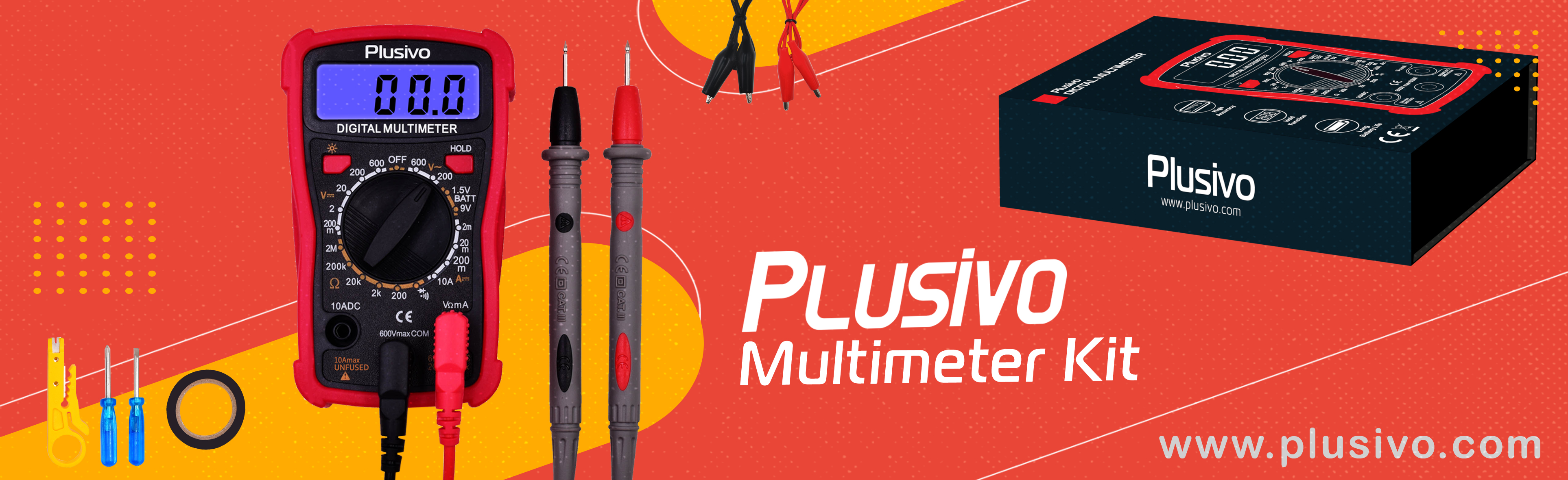 Plusivo Digital DM101 Multimeter Kit